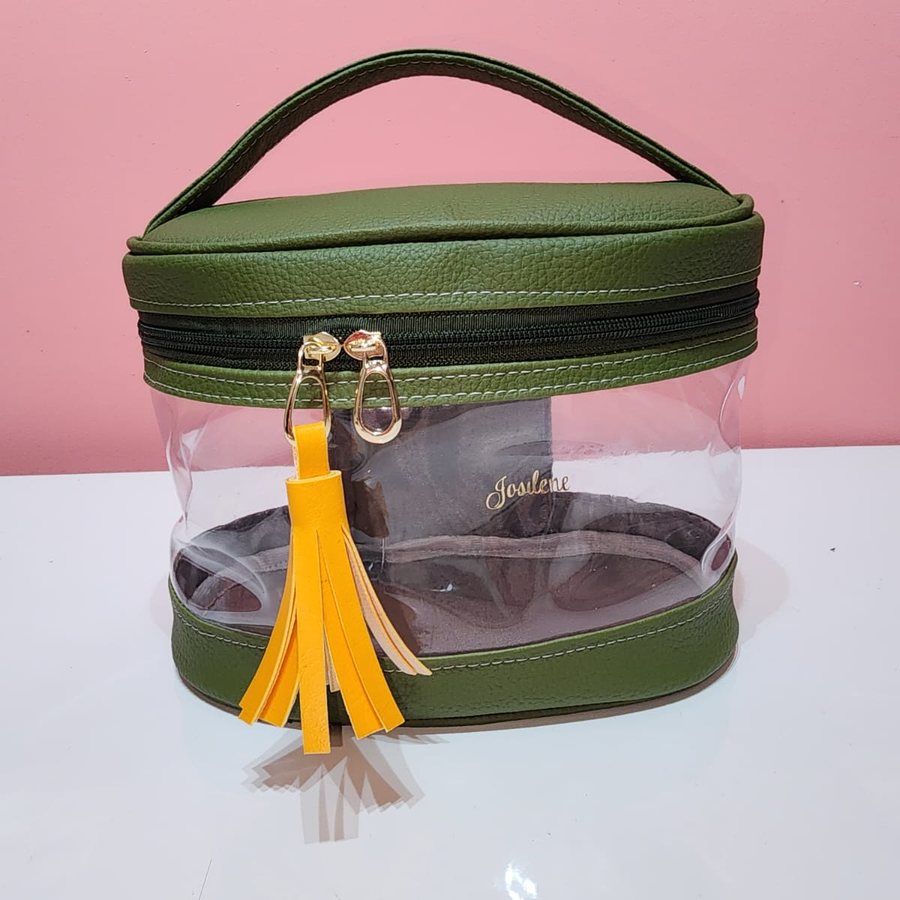 Frasqueira Luxo personalizado com nome bordado - Lene Mimos
